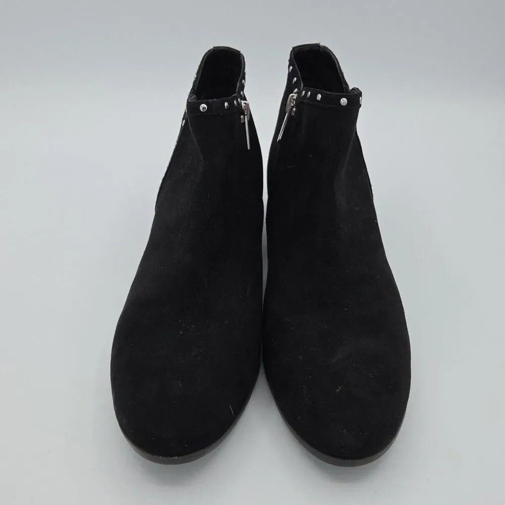 Circus by SAM EDLEMAN WOMENS ANKLE BOOTS BOOTIES SZ 9.5 M Studded Side Zip EUC